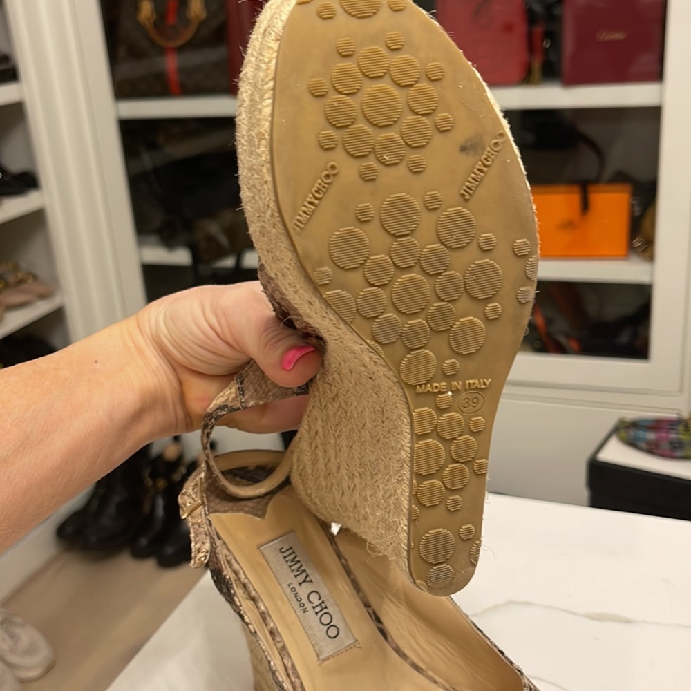 Jimmy Choo Python Print Wedges - image 3